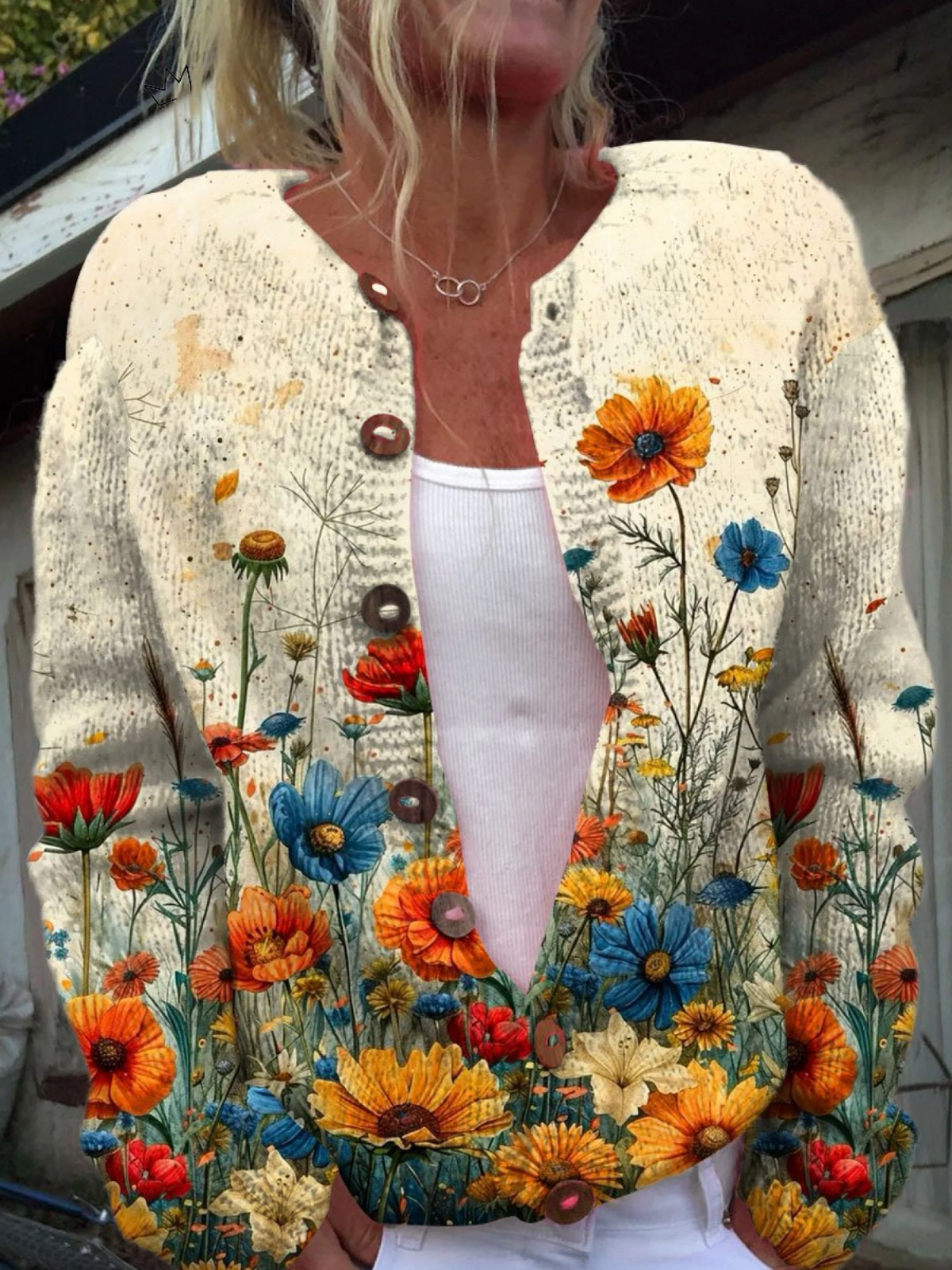Vintage Flower Cardigan