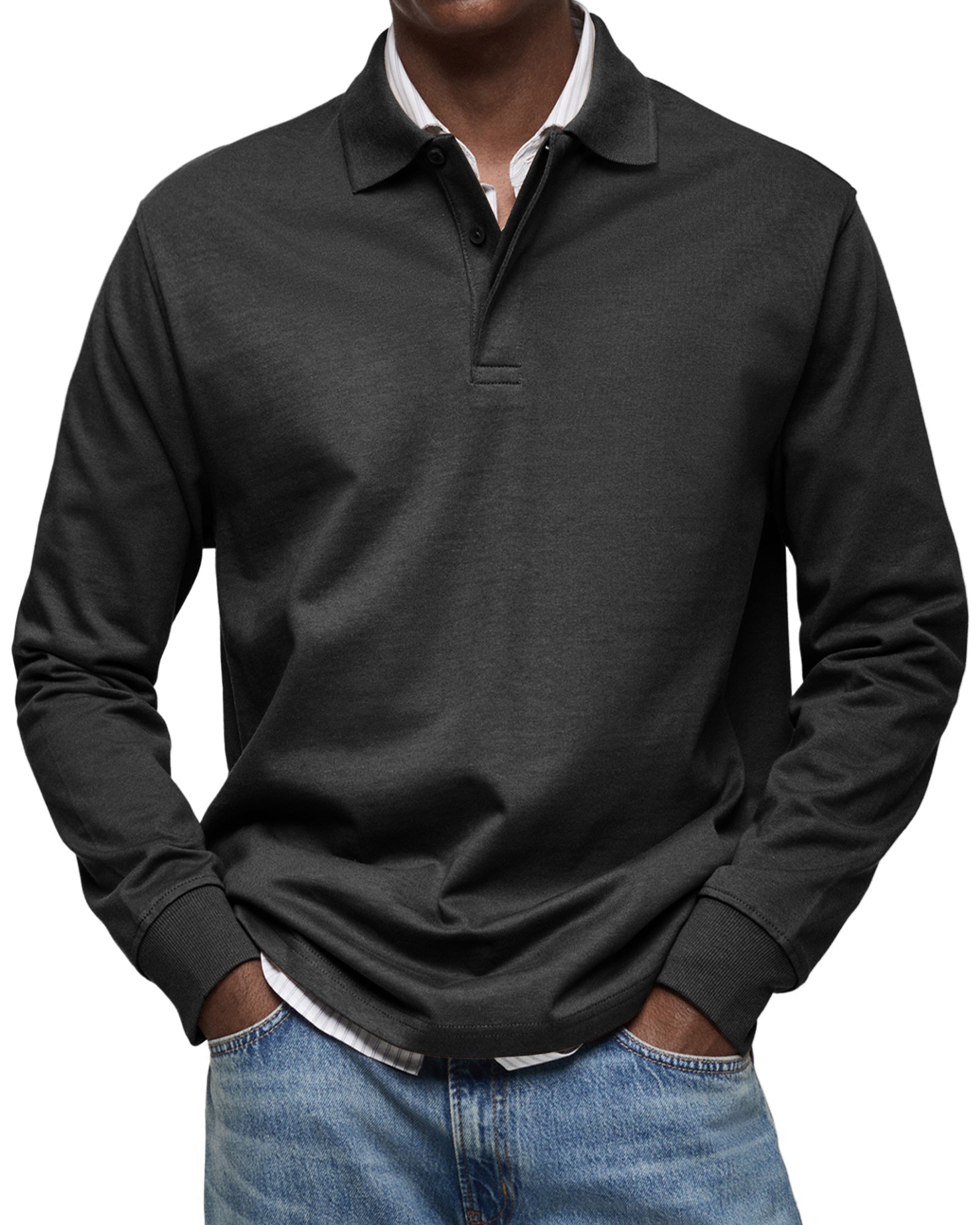 Novaya | Marcus Long Sleeve Polo