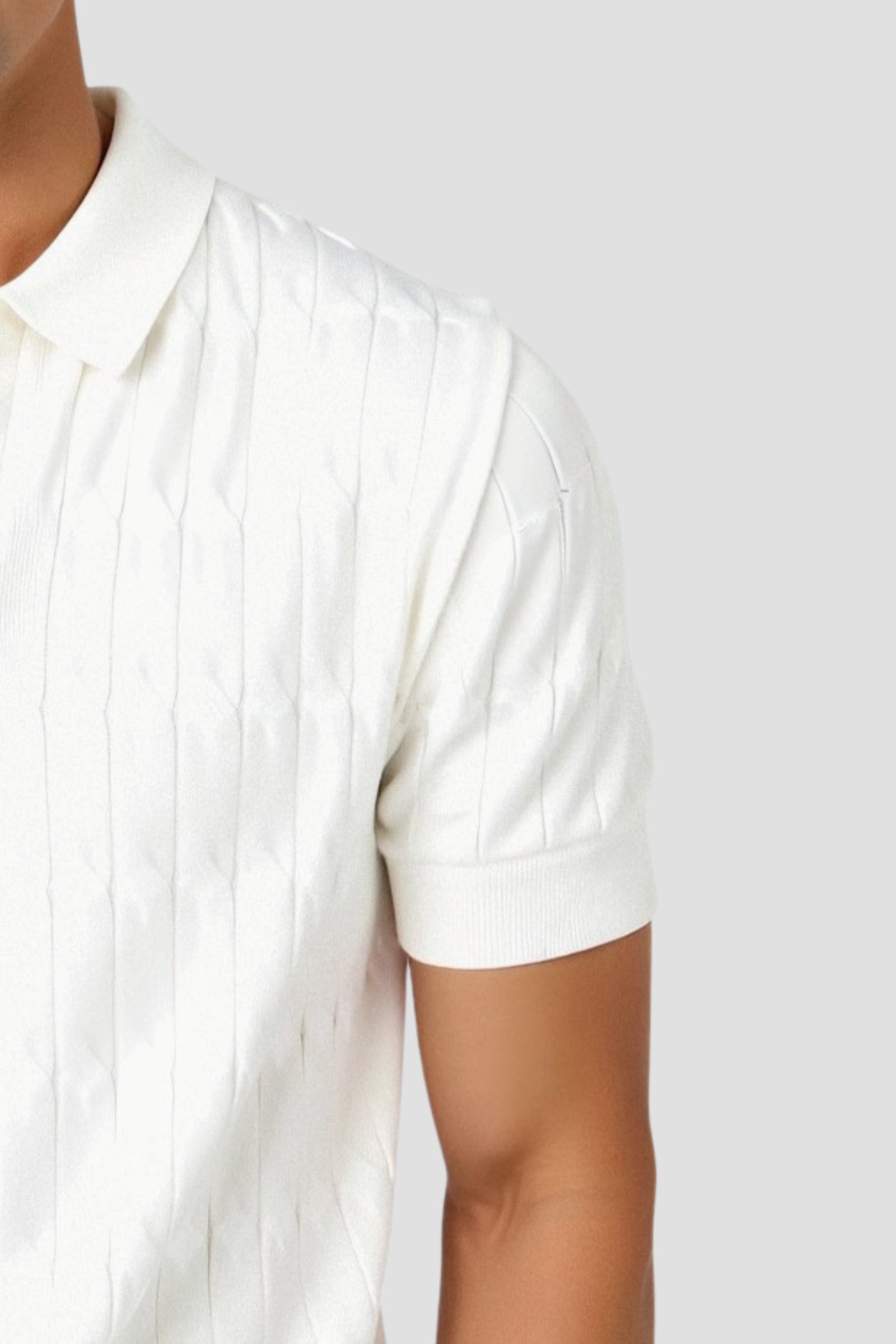 Novaya | Cable Knit Polo