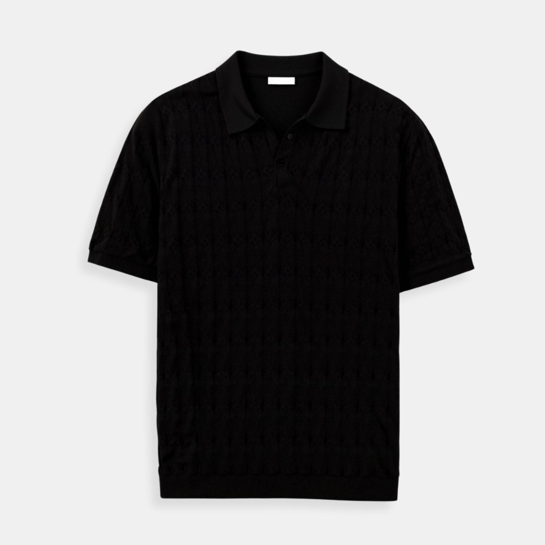 Novaya | Cable Knit Polo