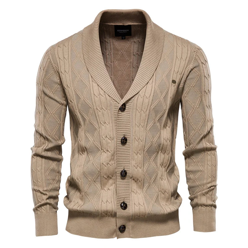 Bellivaro™ | Men's Cardigan with Button Placket