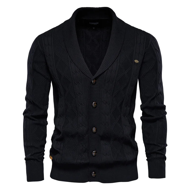Bellivaro™ | Men's Cardigan with Button Placket