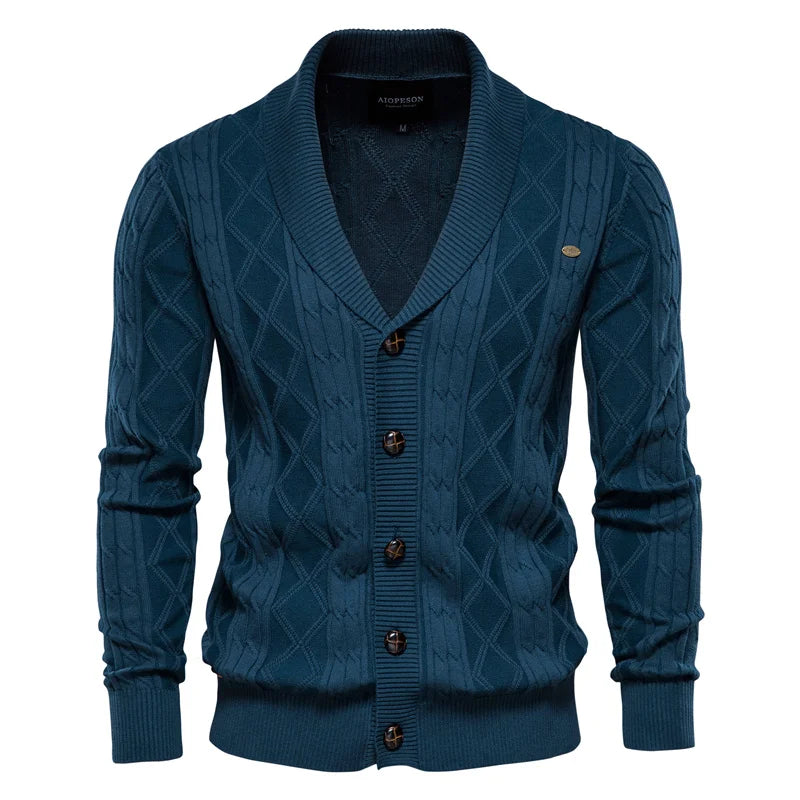 Bellivaro™ | Men's Cardigan with Button Placket