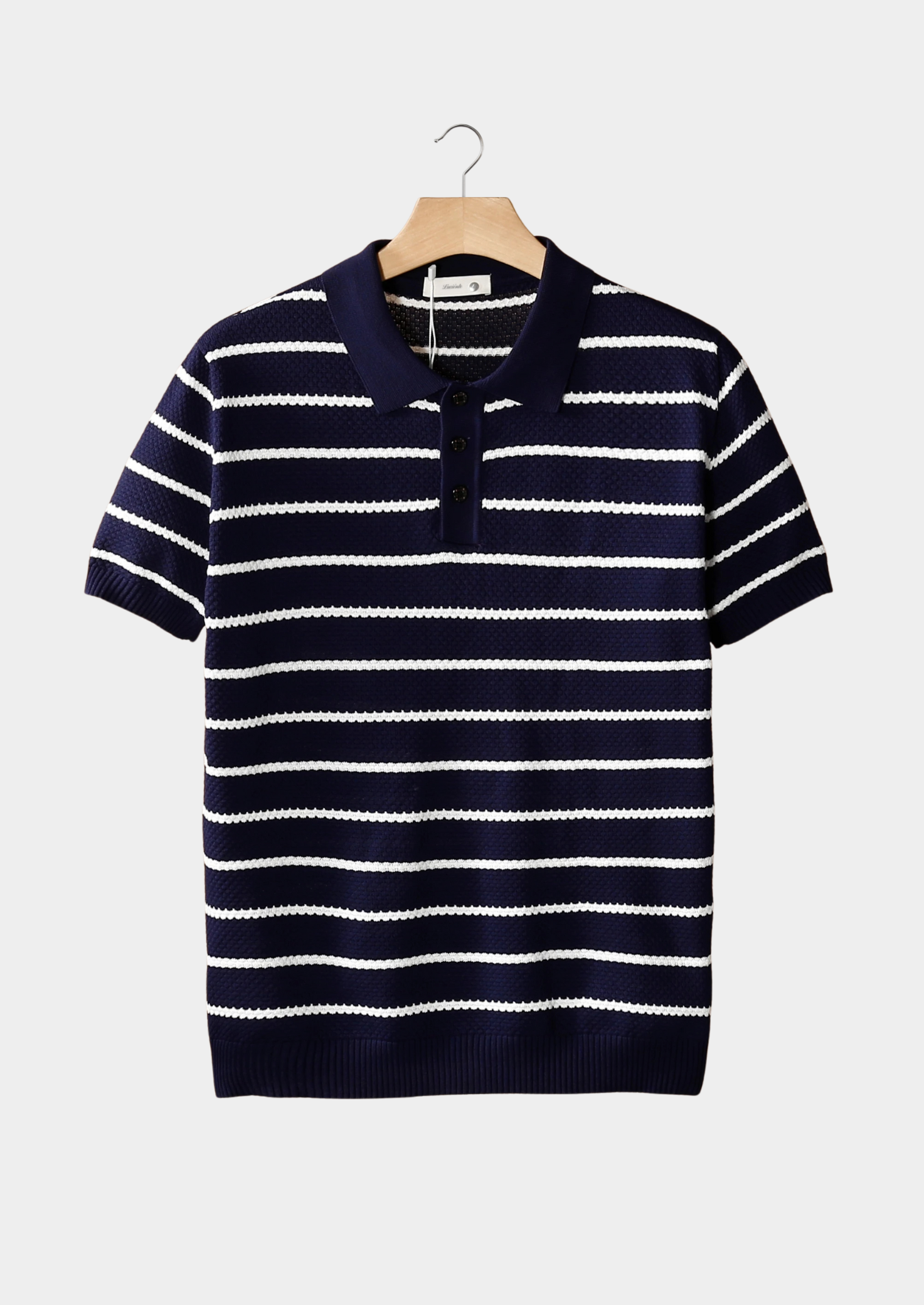 Novaya | Striped Button Polo