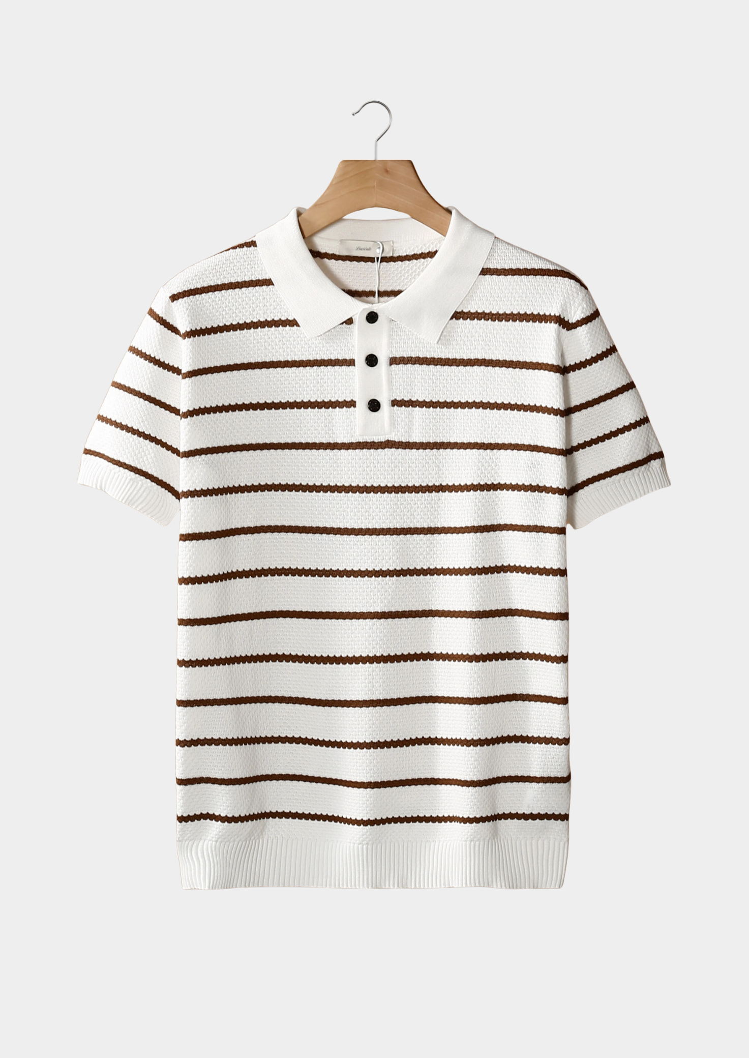 Novaya | Striped Button Polo