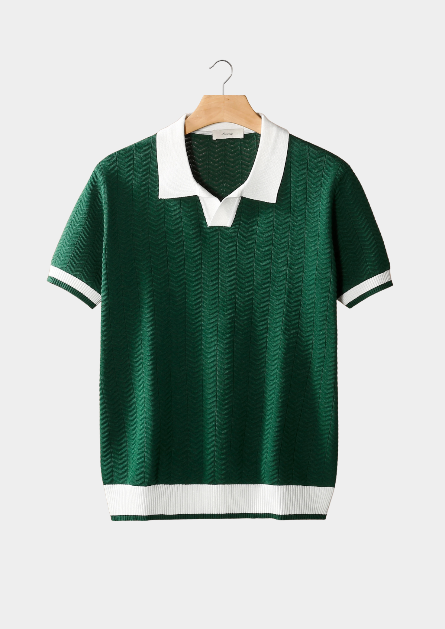Novaya | Textured Contrast Polo