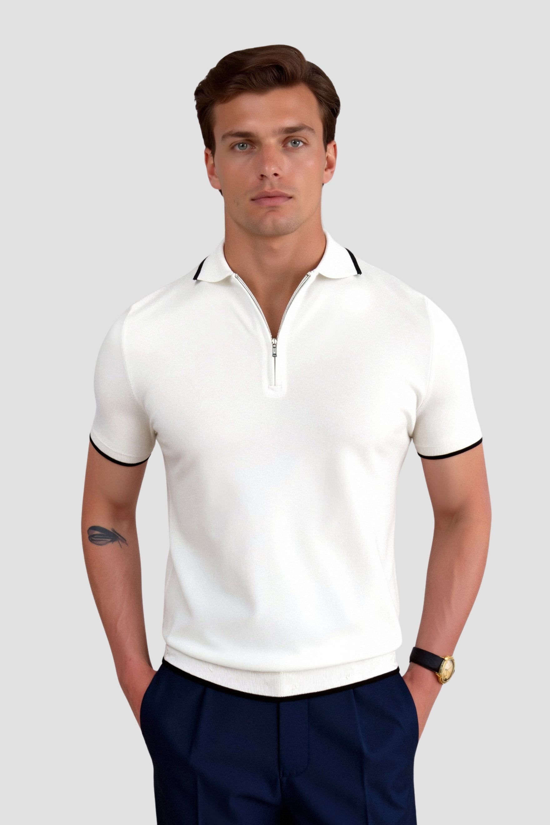 Novaya | Knitted Golf Polo