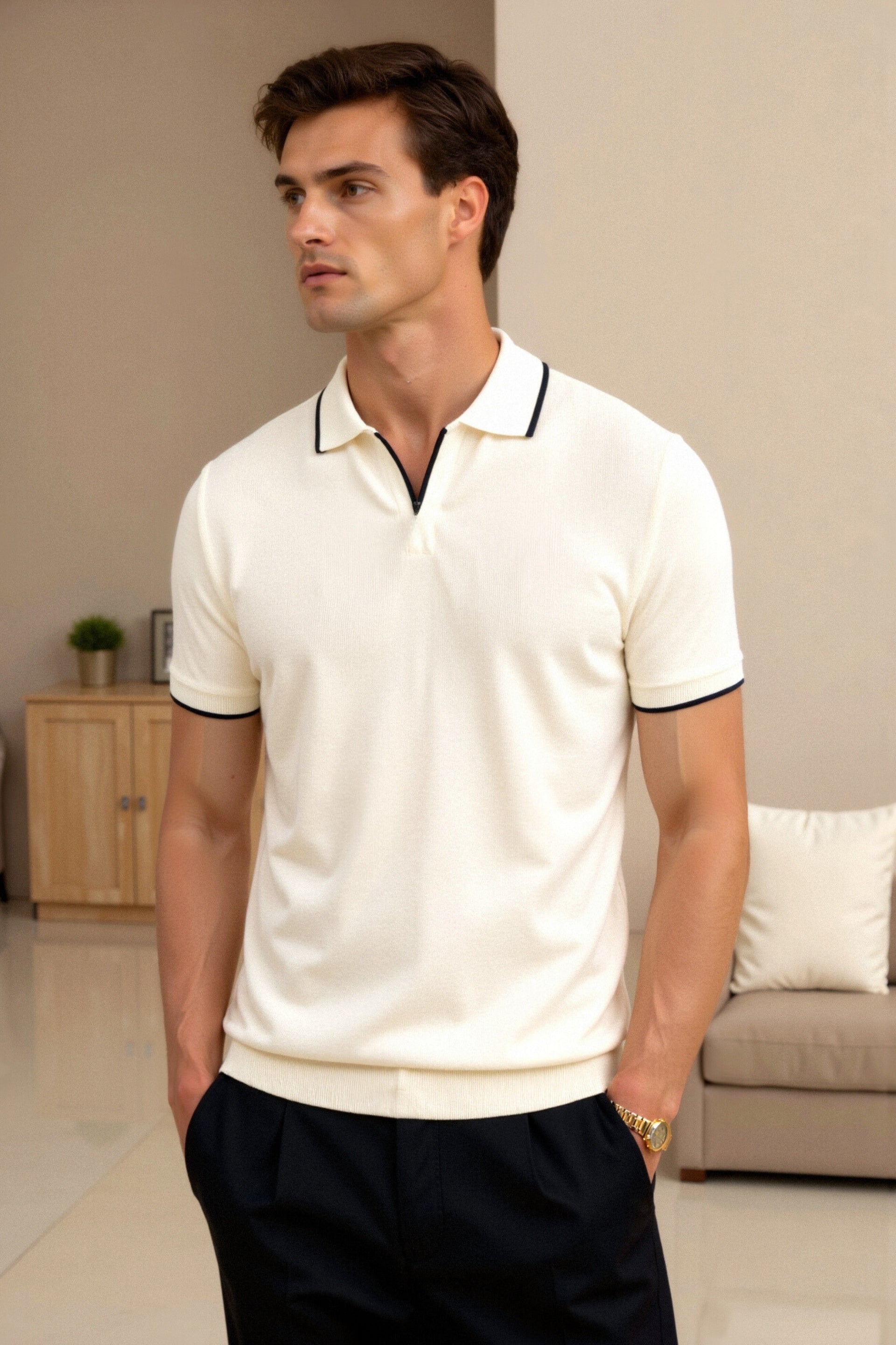 Novaya | Contrast Polo