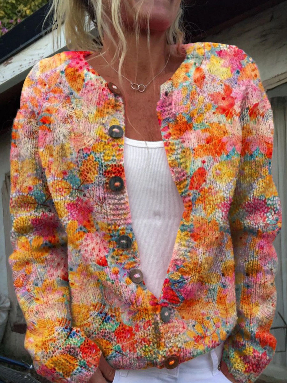 Floral Casual Cardigan
