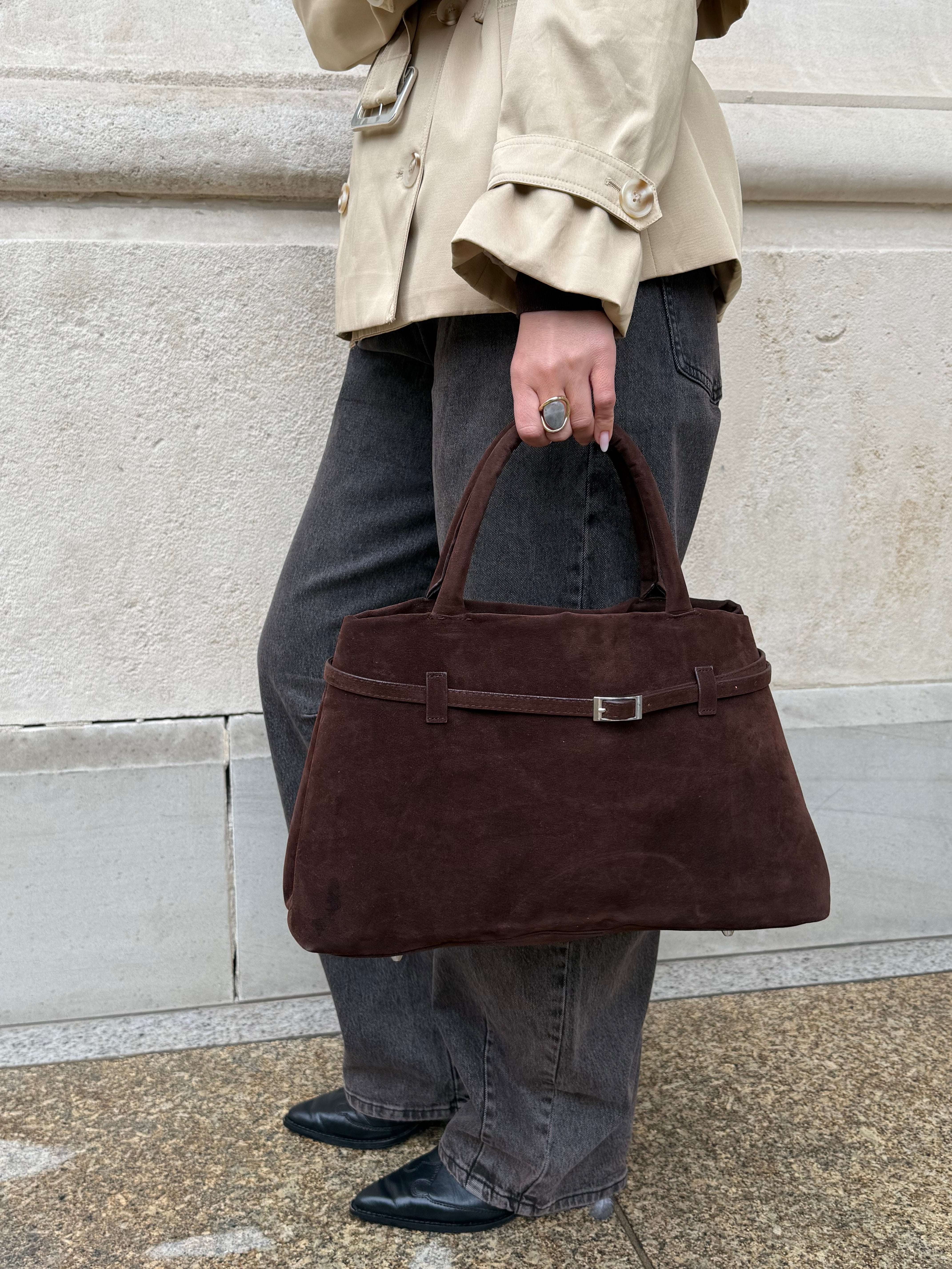 Novaya | Amelia Suede Bag