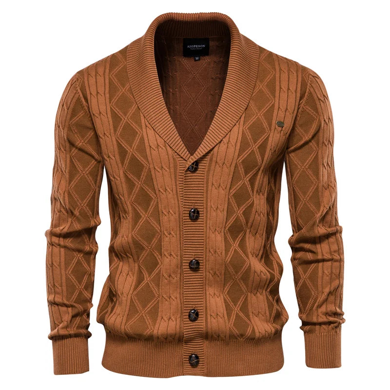 Bellivaro™ | Men's Cardigan with Button Placket