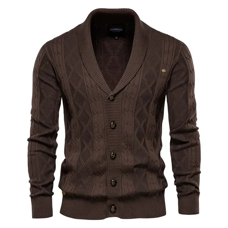 Bellivaro™ | Men's Cardigan with Button Placket