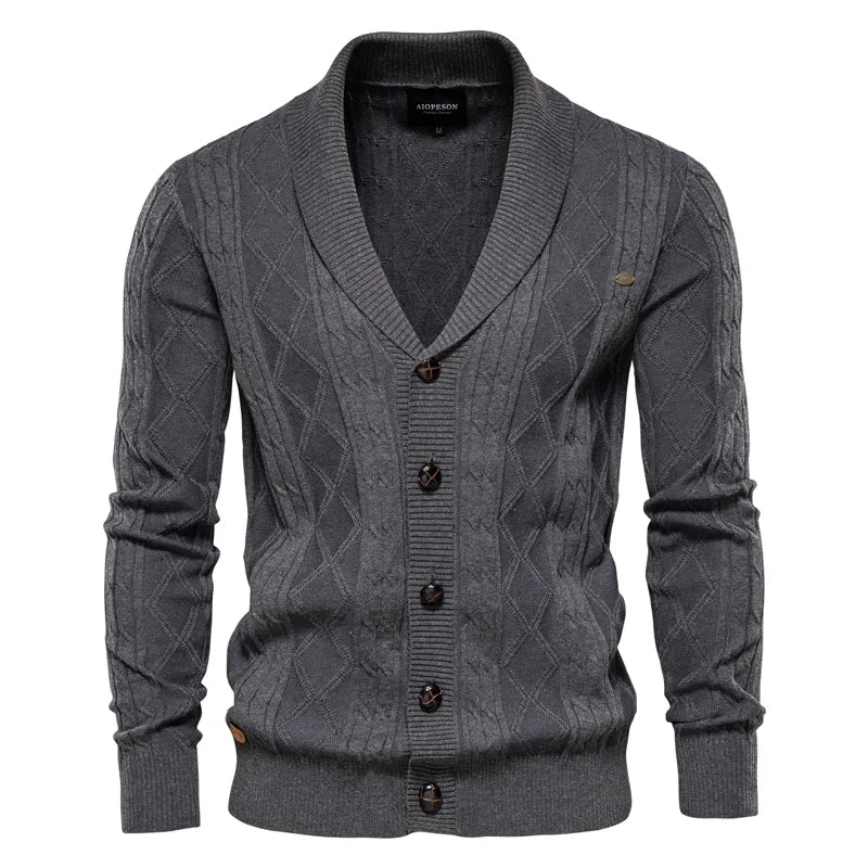 Bellivaro™ | Men's Cardigan with Button Placket