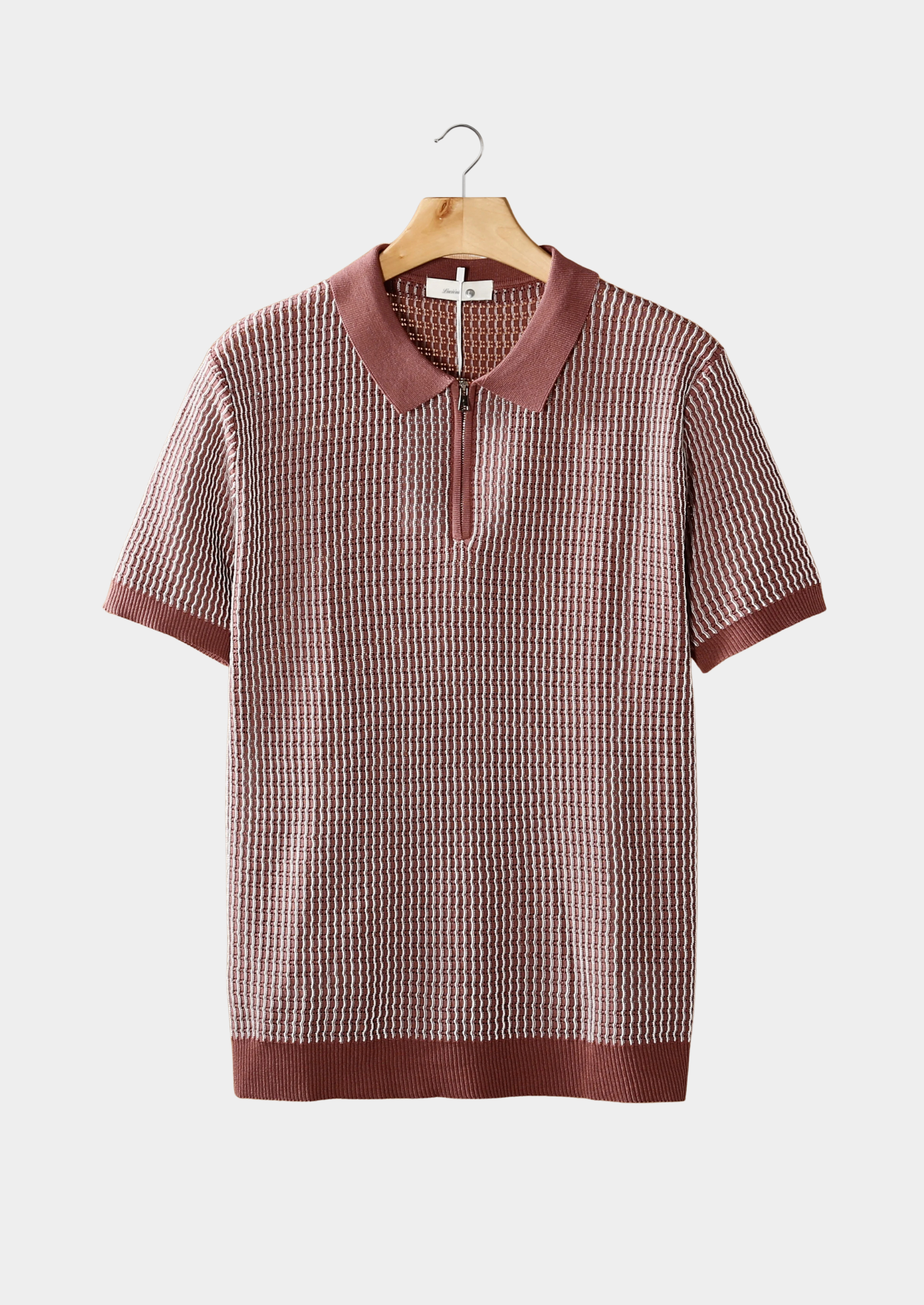 Novaya | Linear Zip Polo