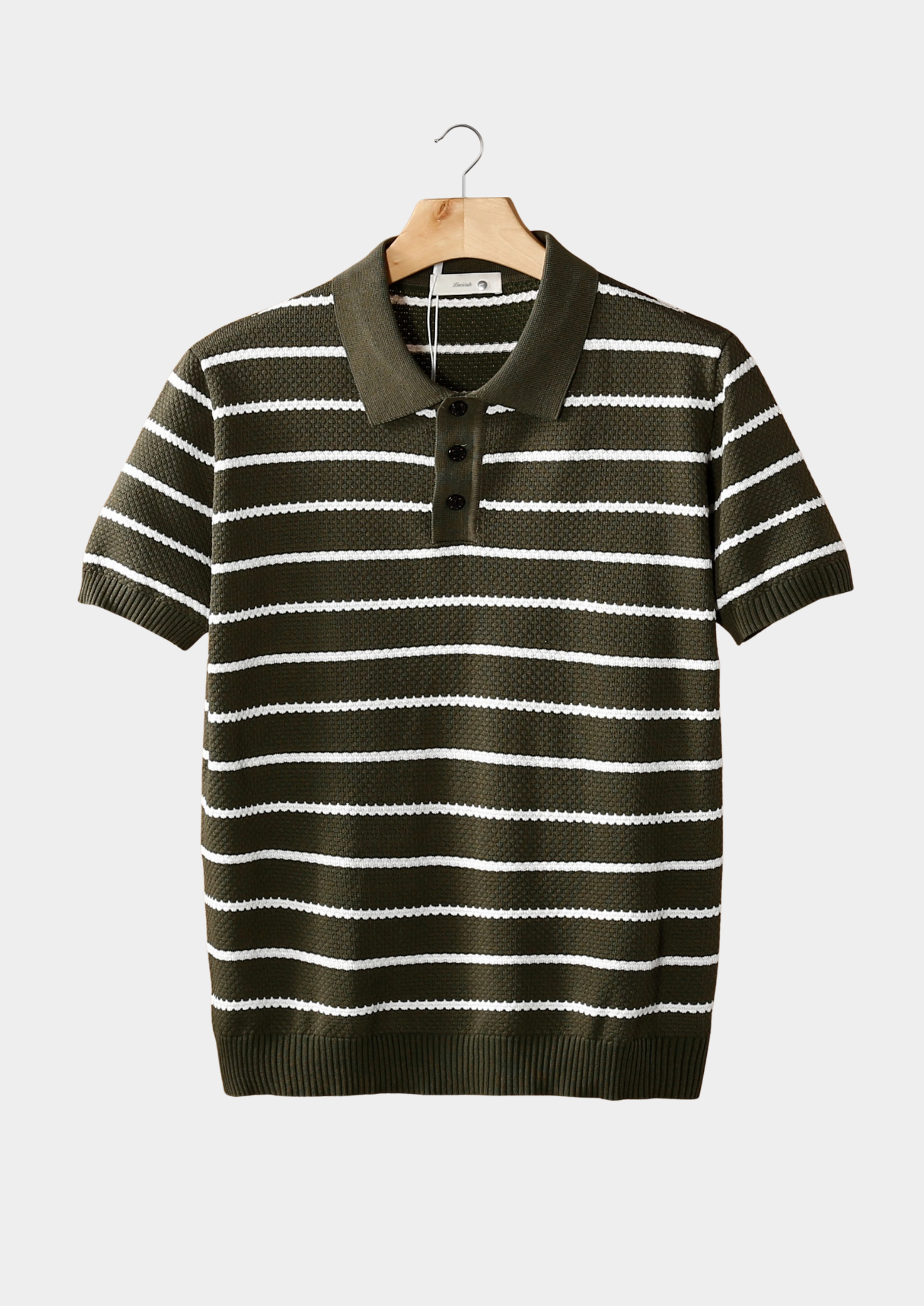 Novaya | Striped Button Polo