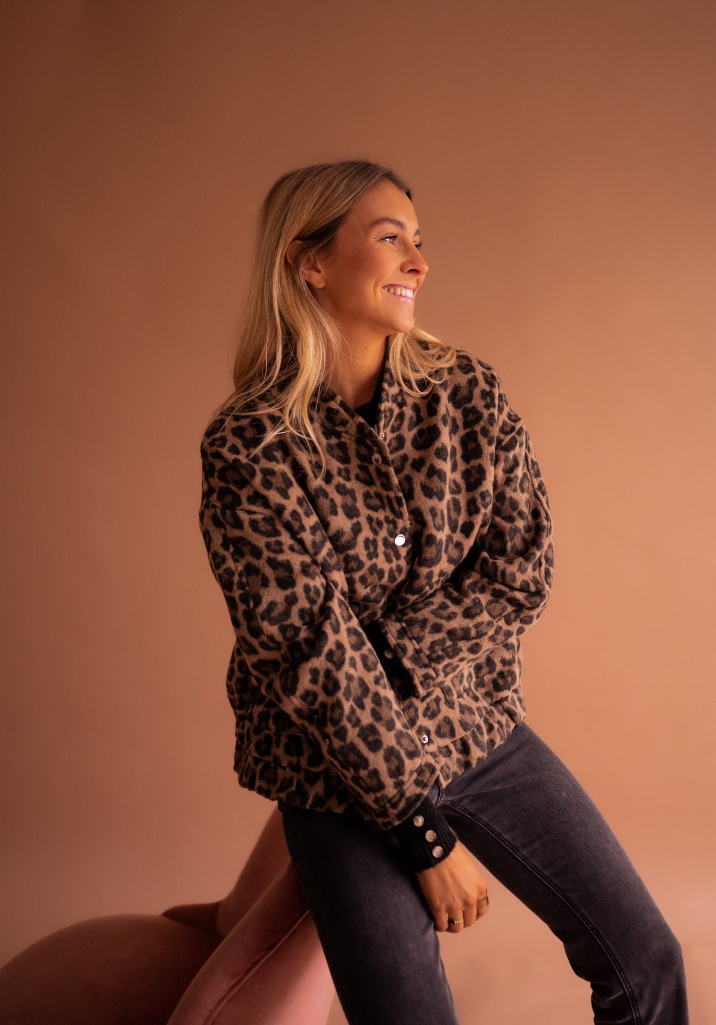 Novaya | Leopard Bomber Jacket