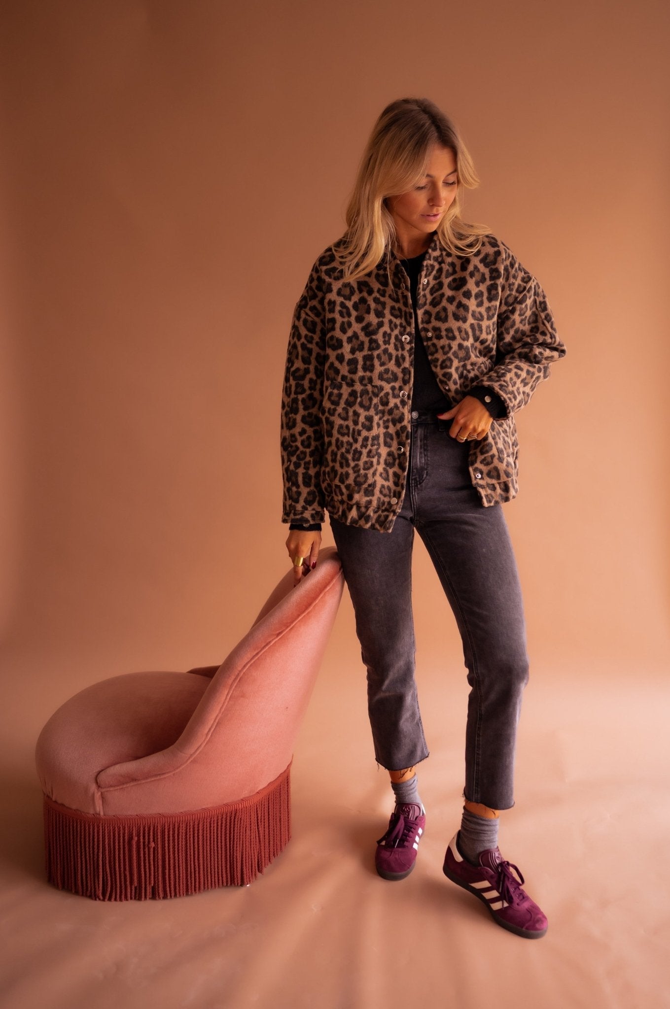 Novaya | Leopard Bomber Jacket