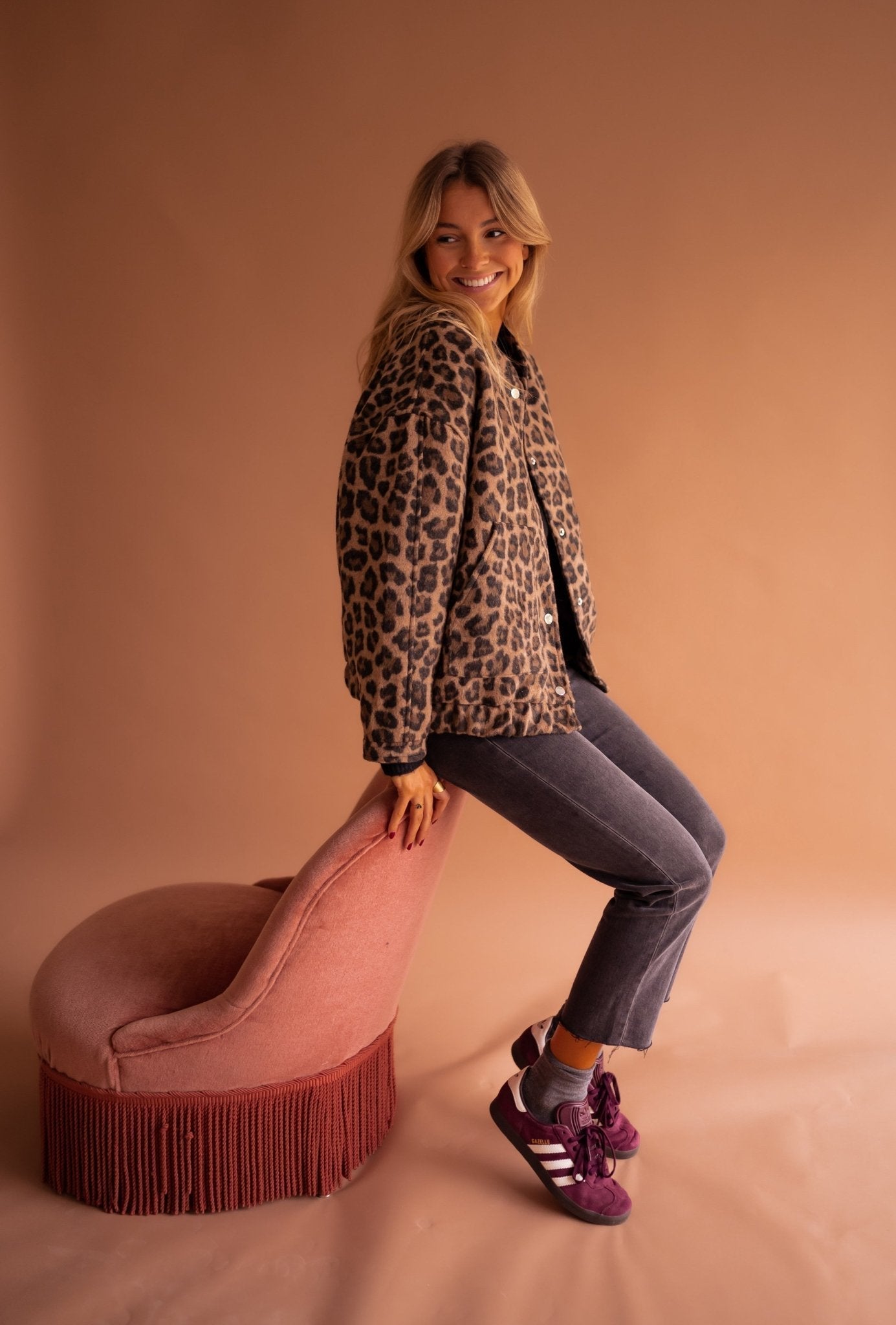 Novaya | Leopard Bomber Jacket